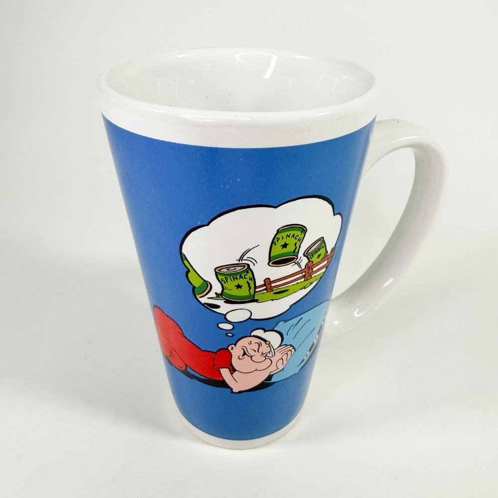 Vintage Popeye the Sailor Man tall ceramic mug‎ from Universal Studios